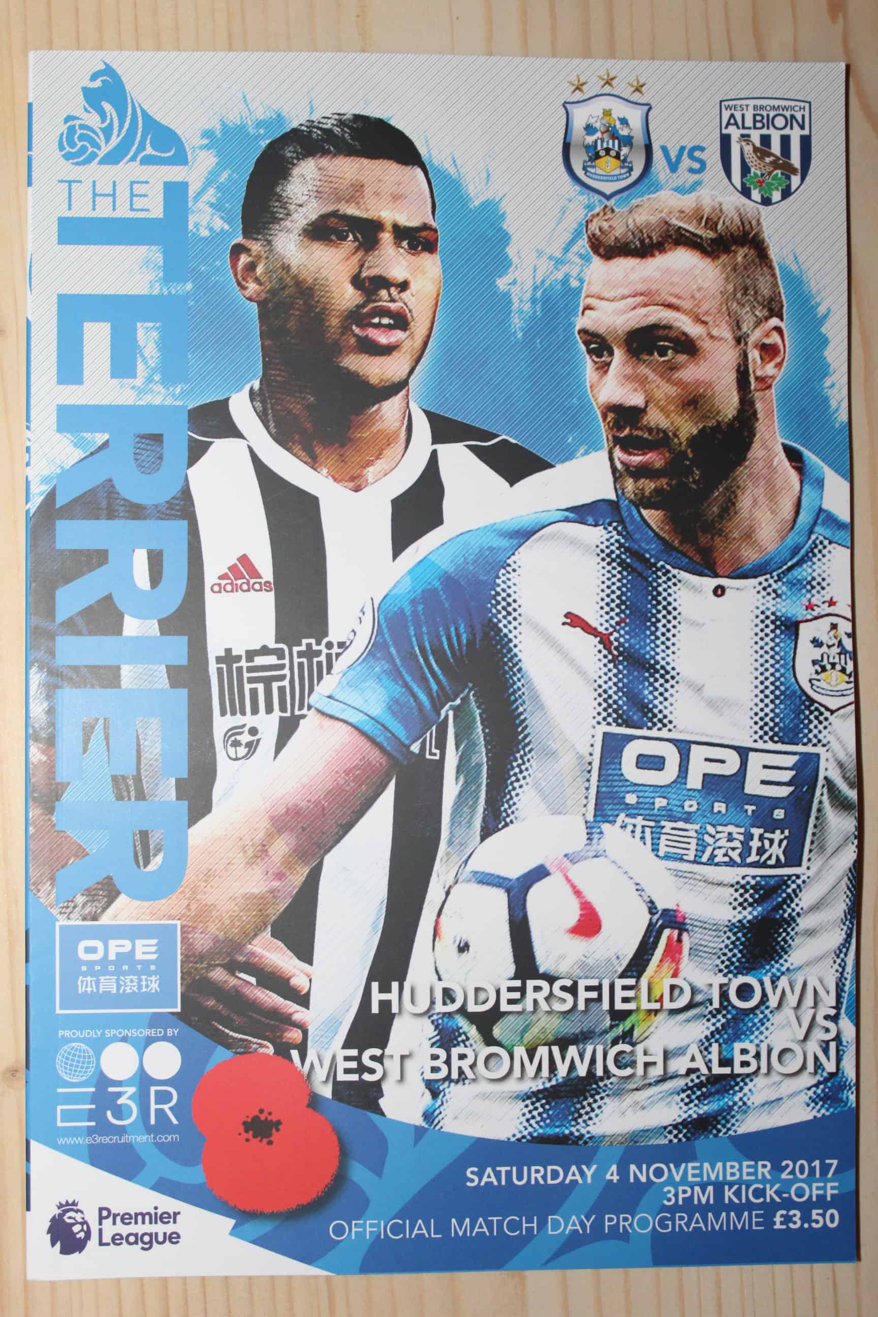 Huddersfield Town FC v West Bromwich Albion FC 